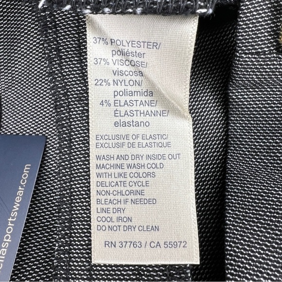 NEW SIZE 16 RAFAELLA DRESS PANTS BLACK BLUE PULL ON STRETCH FABRIC GOLD ACCENT - Picture 14 of 14